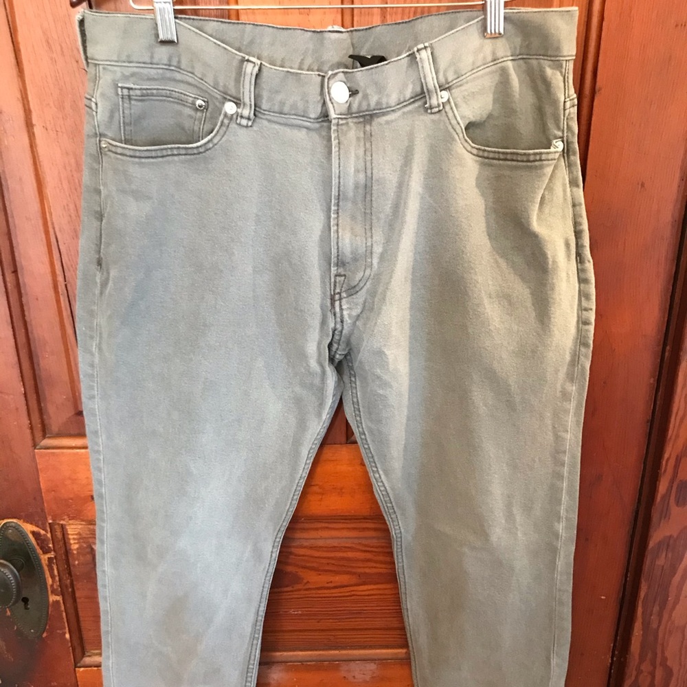 H&M Men’s Slim Fit Gray Denim Jeans Size 36/32
